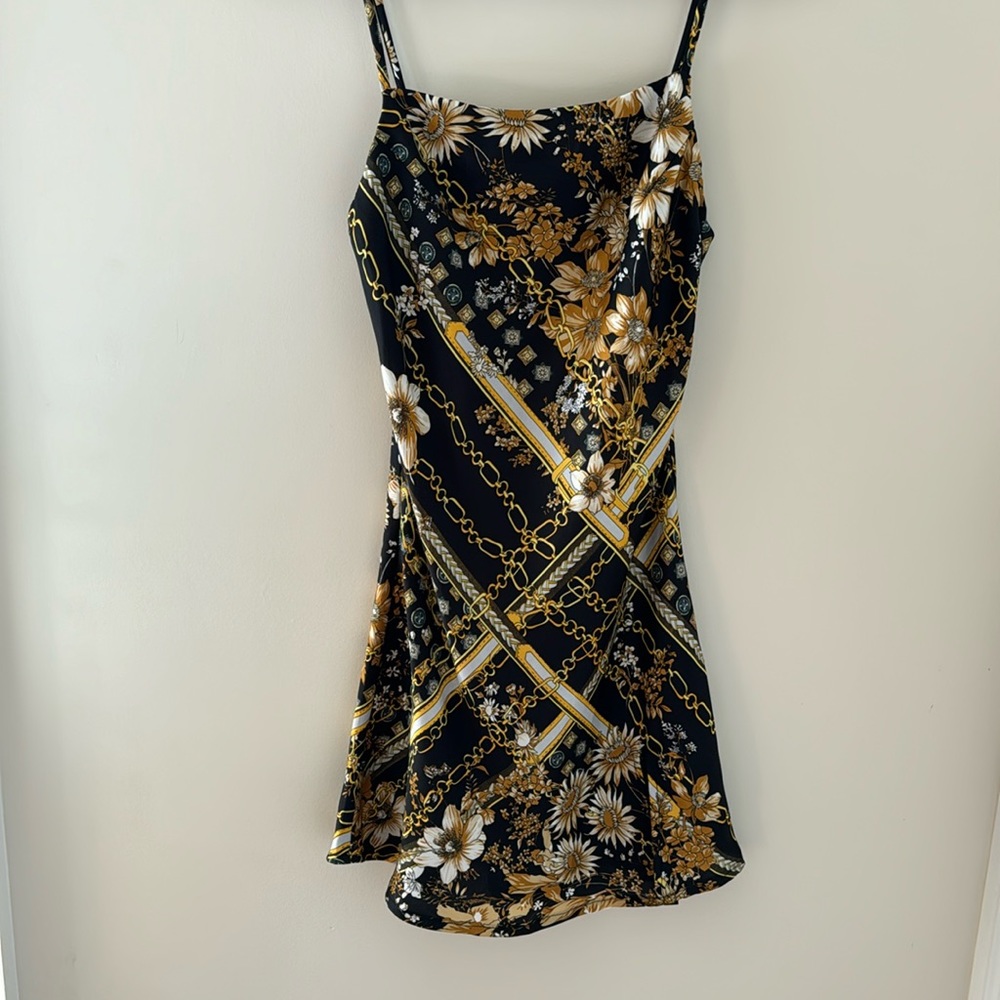 princess polly lucci chain floral mini dress